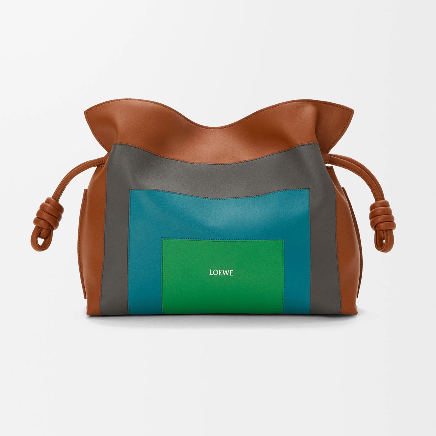 Loewe Medium Napa Leather Flamenco Clutch Loewe X Josef And Anni Albers Collection Fashion-forward Soft-leather Crossbody Bag Lady #195465