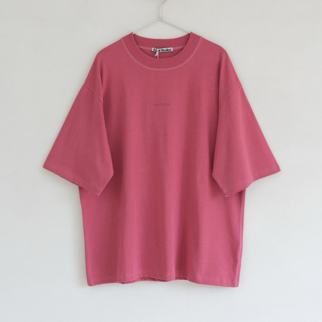 Acne Studios Men's Summer Solid Color Logo Printed Round Neck Cotton Short Sleeve T-Shirt #98862