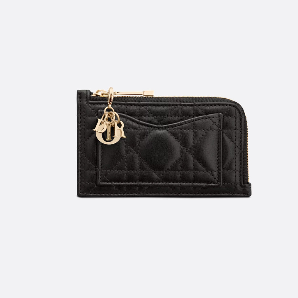 Dior Lady Dior Cosmos Zipped Card Holder Women's Fashion Temperament Logo Solid Colour Metal Decoration Card Case Card Holder Bag Bags S0965ONMJ  #81143