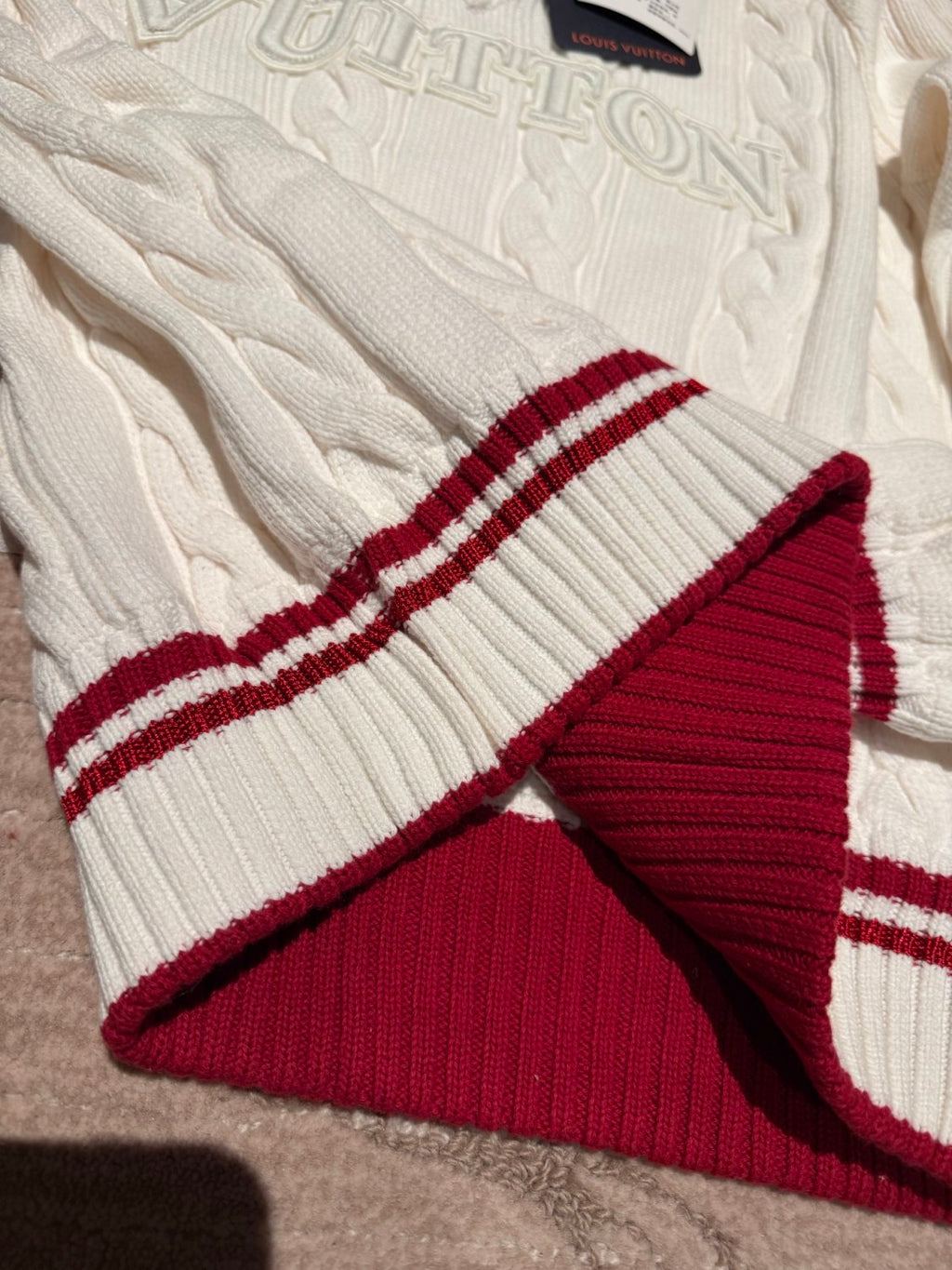 Louis Vuitton Preppy V-Neck Cable Pullover #337099