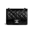 Chanel Women's Classic Solid Color Flap Bag Leather Chain Bag With Silver Buckle Crossbody Bag Handbags Bags A35200-Y01480-94305 #78952