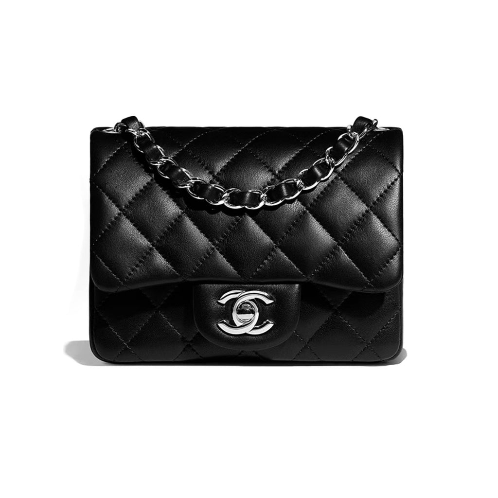Chanel Women's Classic Solid Color Flap Bag Leather Chain Bag With Silver Buckle Crossbody Bag Handbags Bags A35200-Y01480-94305 #78952