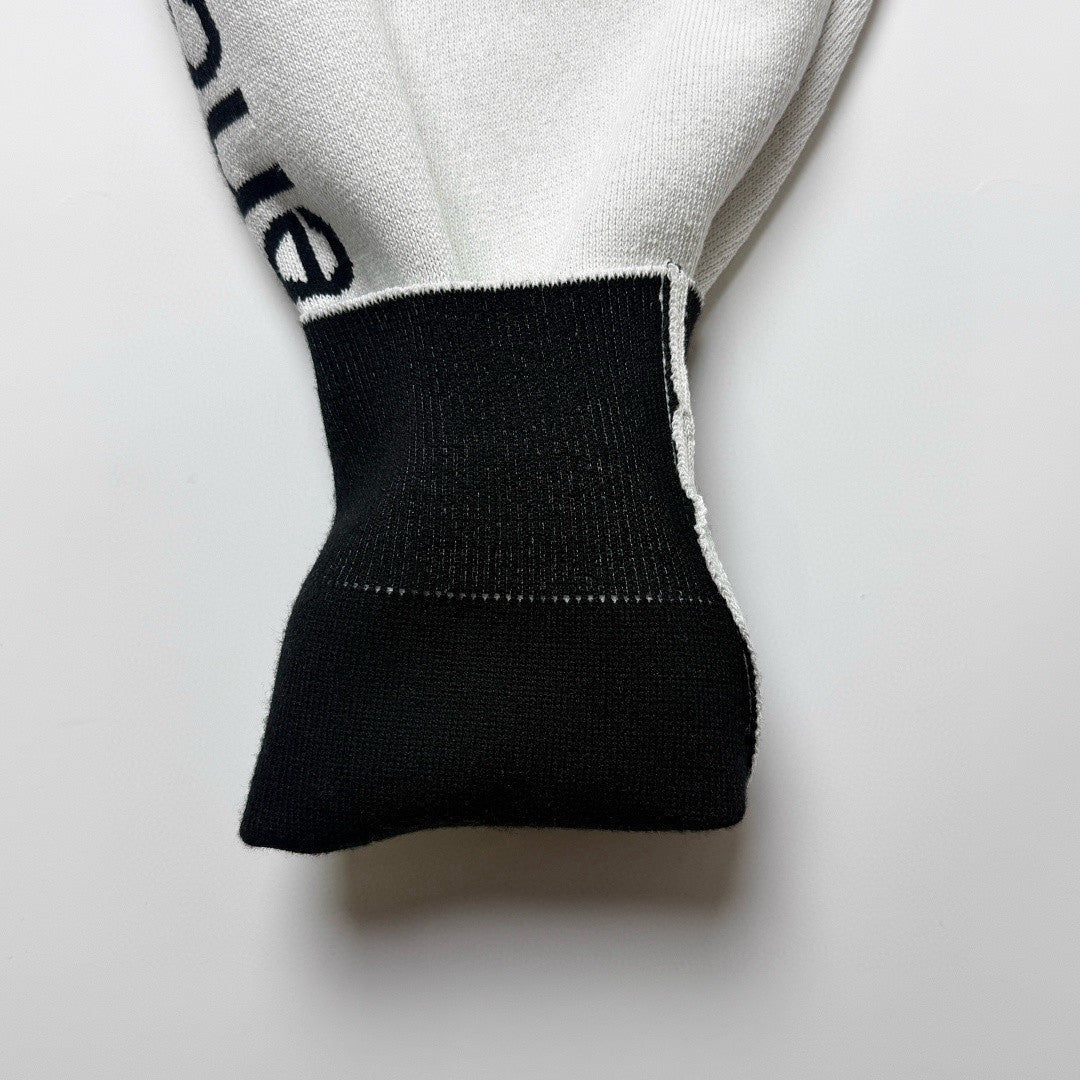 Balenciaga Men's 3B Sports Icon Ski Crewneck in White Black #334344