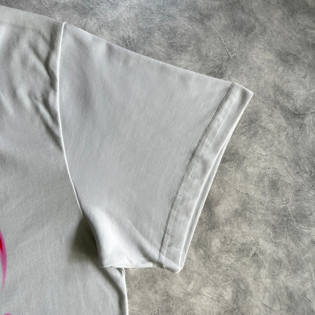Corteiz Evil-J Pink Heart T-Shirt White
