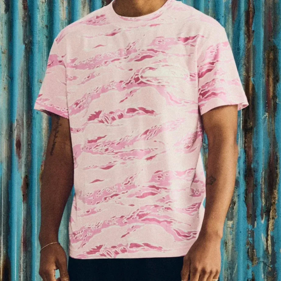 Corteiz Puff Print T-Shirt Pink Camouflage
