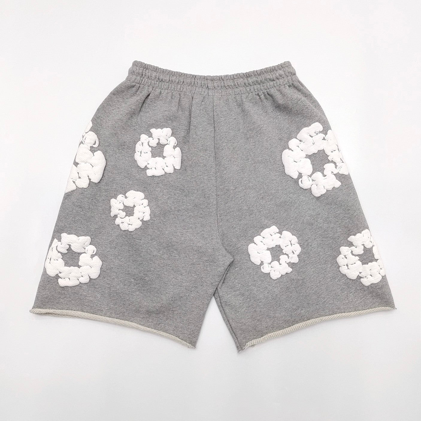 Denim Tears Men's And Women's Summer Fashion Casual Solid-color Printed Pattern Waist Elastic Drawstring Loose Fit Relaxed Shorts #79534