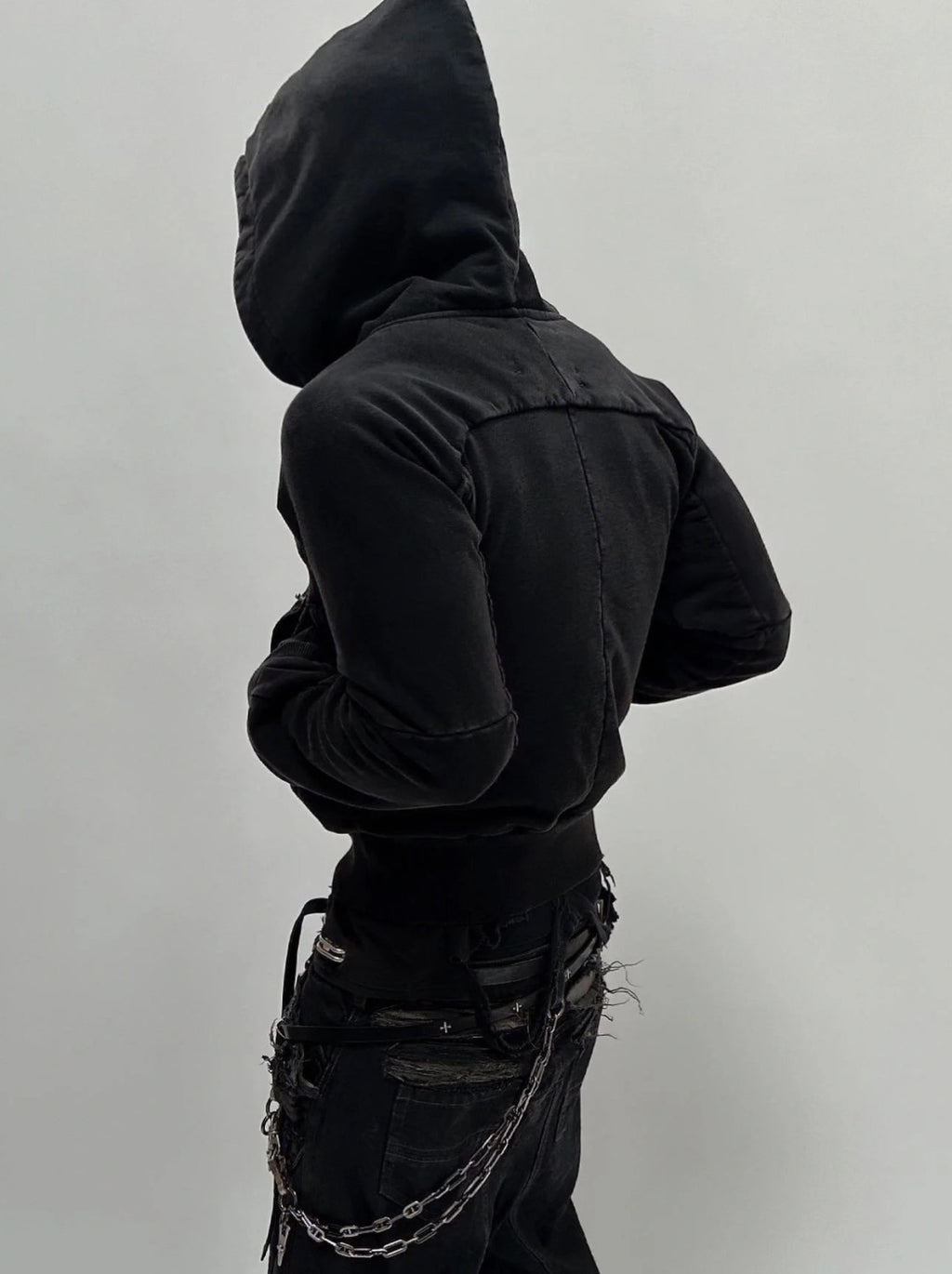 Shineluxury Studios Zipper Jacket Italian Terry Cotton Global Limited Fashion Trend High Street Short Hooded Sweatshirt Jacket Men's Fall And Winter Ngvp #2256