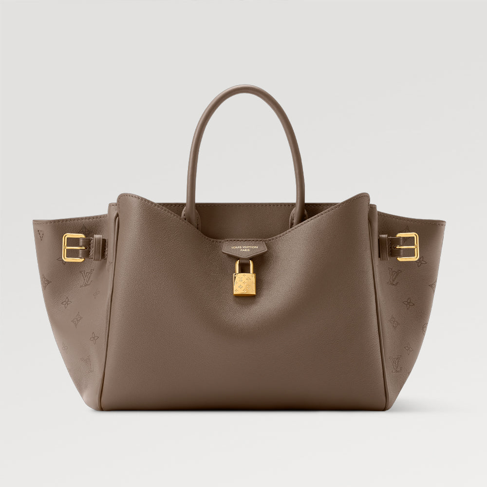 Louis Vuitton Vendôme Small Handbag Vendome  M26502 Black M27040 Gray Chip Cowhide Leather Fashionable Modern Clutch Tote Crossbody Bag Bags #195567