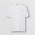 Burberry Men's Spring/Summer Solid Color Logo Cotton Loose Straight Short Sleeve T-Shirt #76327