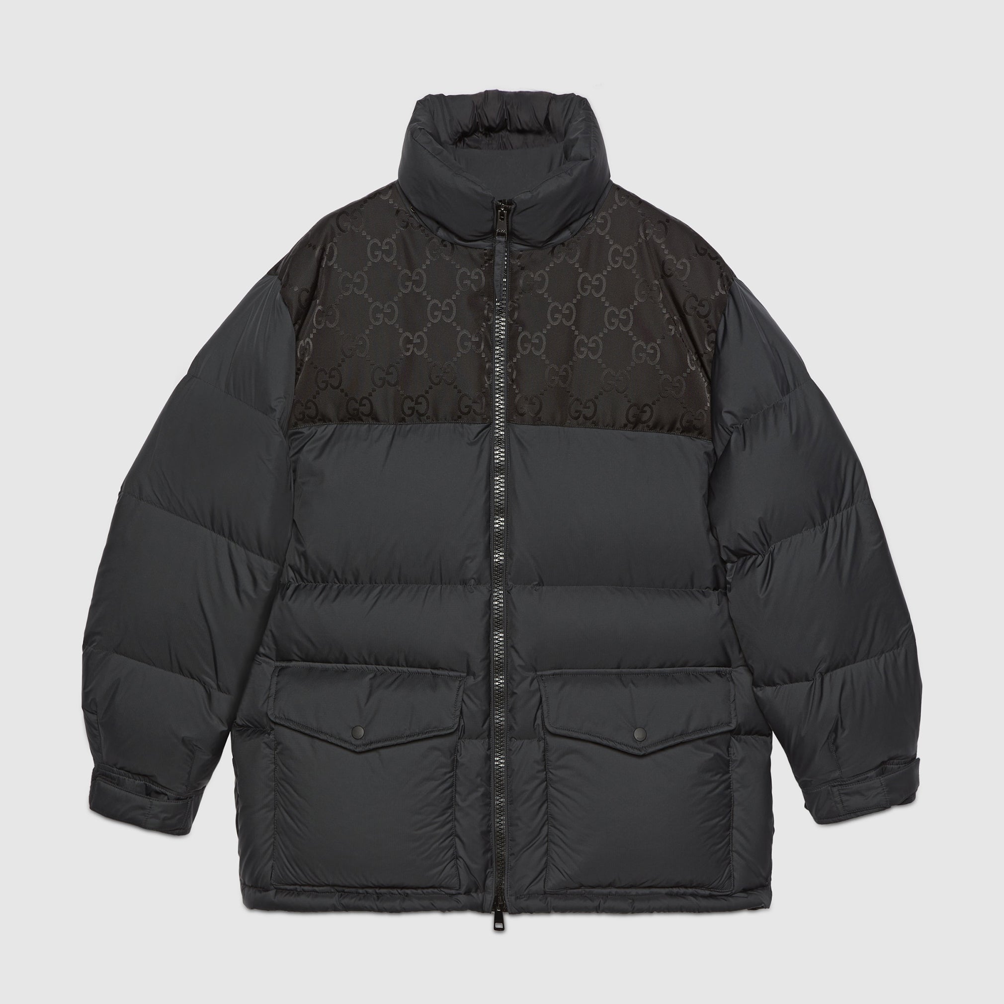 Gucci Men's Winter Detachable Hat Zip Hooded Puffer Down Jacket #97366