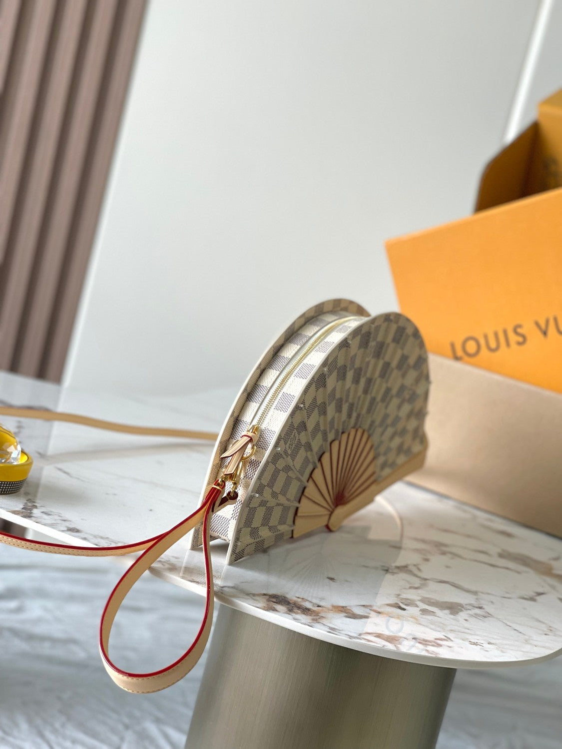 Louis Vuitton Lv Fan Handbag Canvas Men's Women's Summer Trendy Temperament Clutch  Bag Bags #76856