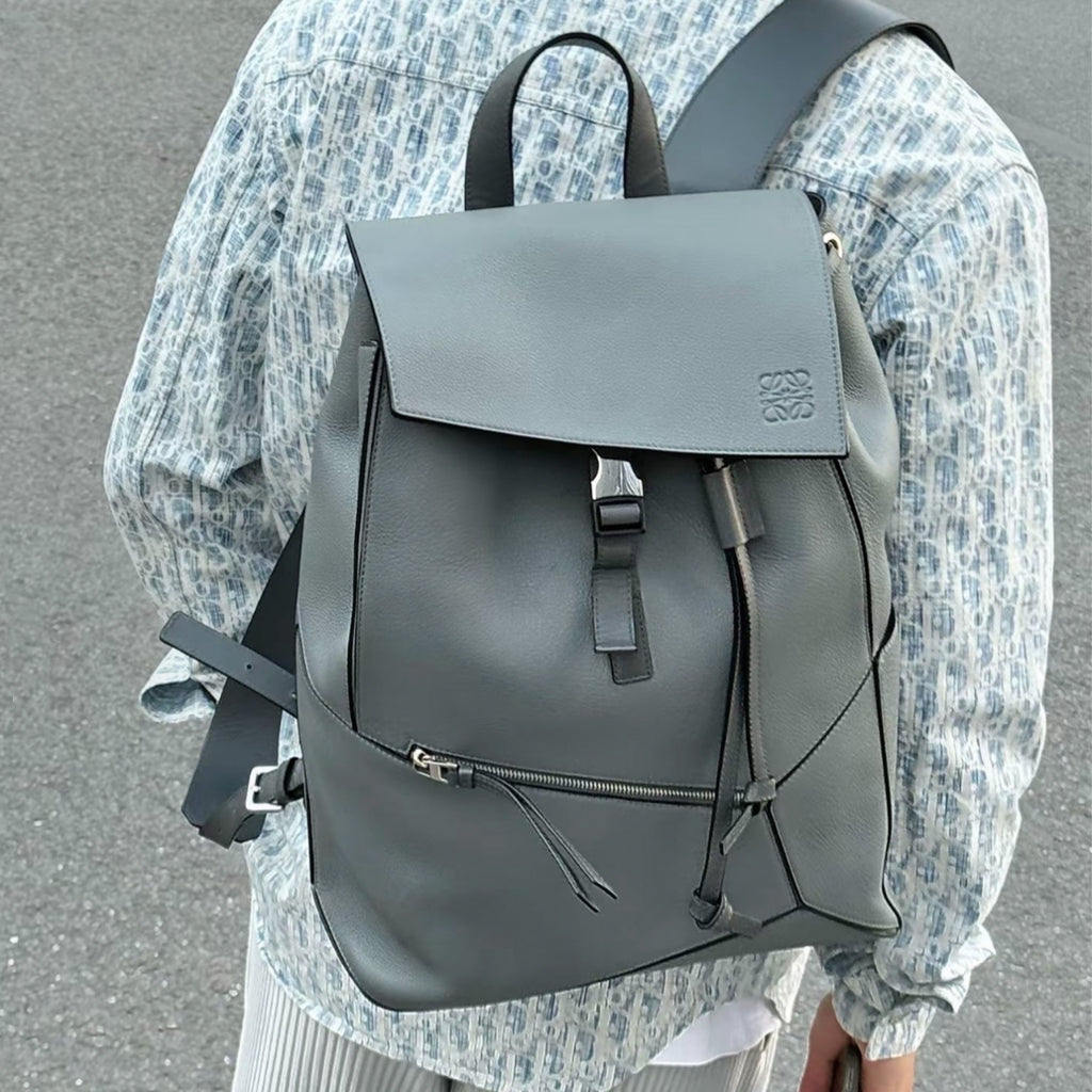 Loewe Jigsaw Backpack Men's Spring And Summer Fashion Luxury Temperament Colour Blocking Shoulder Bag Bags #81371