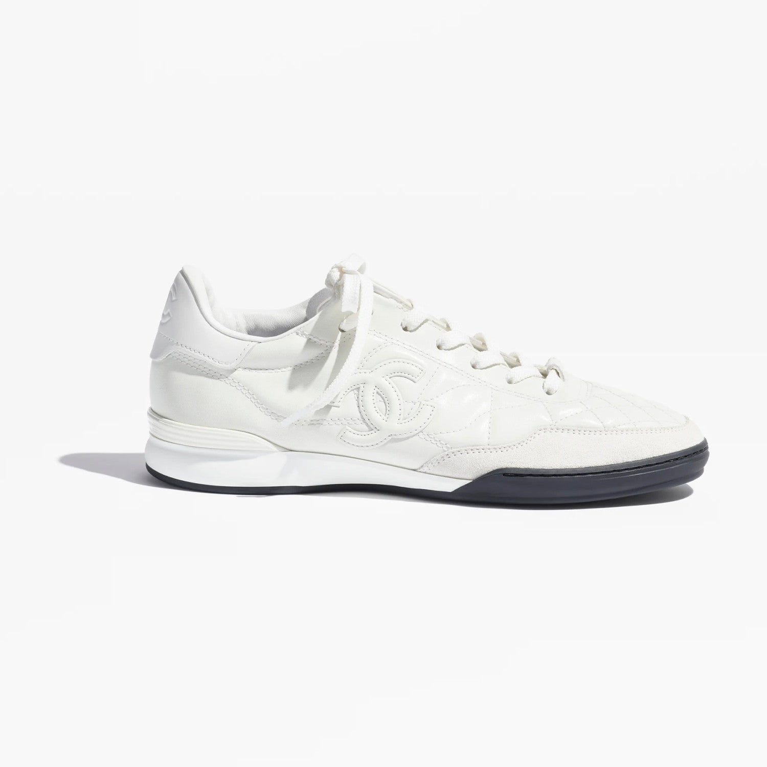 Chanel Men's And Women's Spring/Fall Fashion Casual Round Toe Lace Up Leather Suede Golf Shoes Casual Shoes #78779
