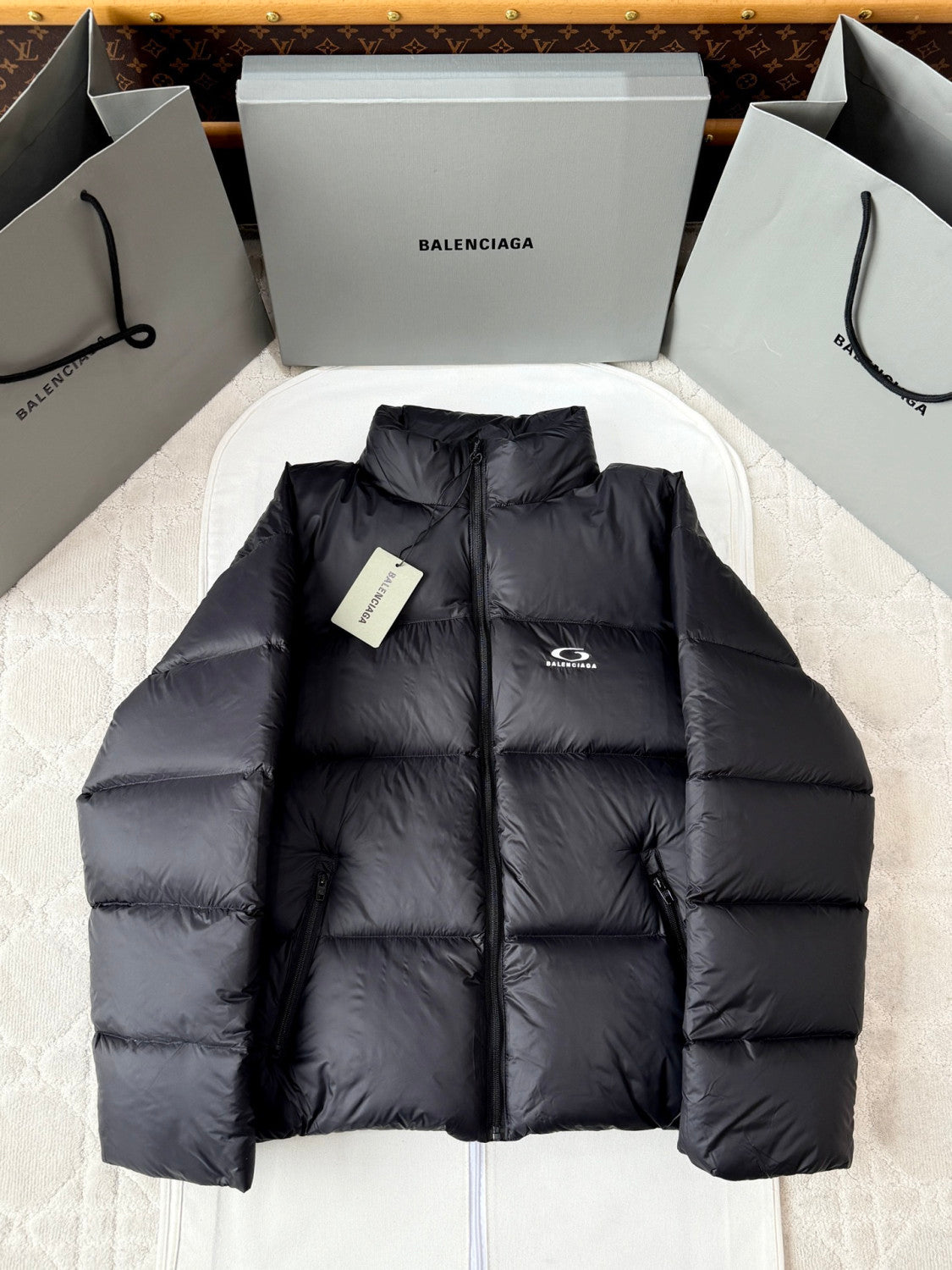 Balenciaga Standard Puffer in Black #334416