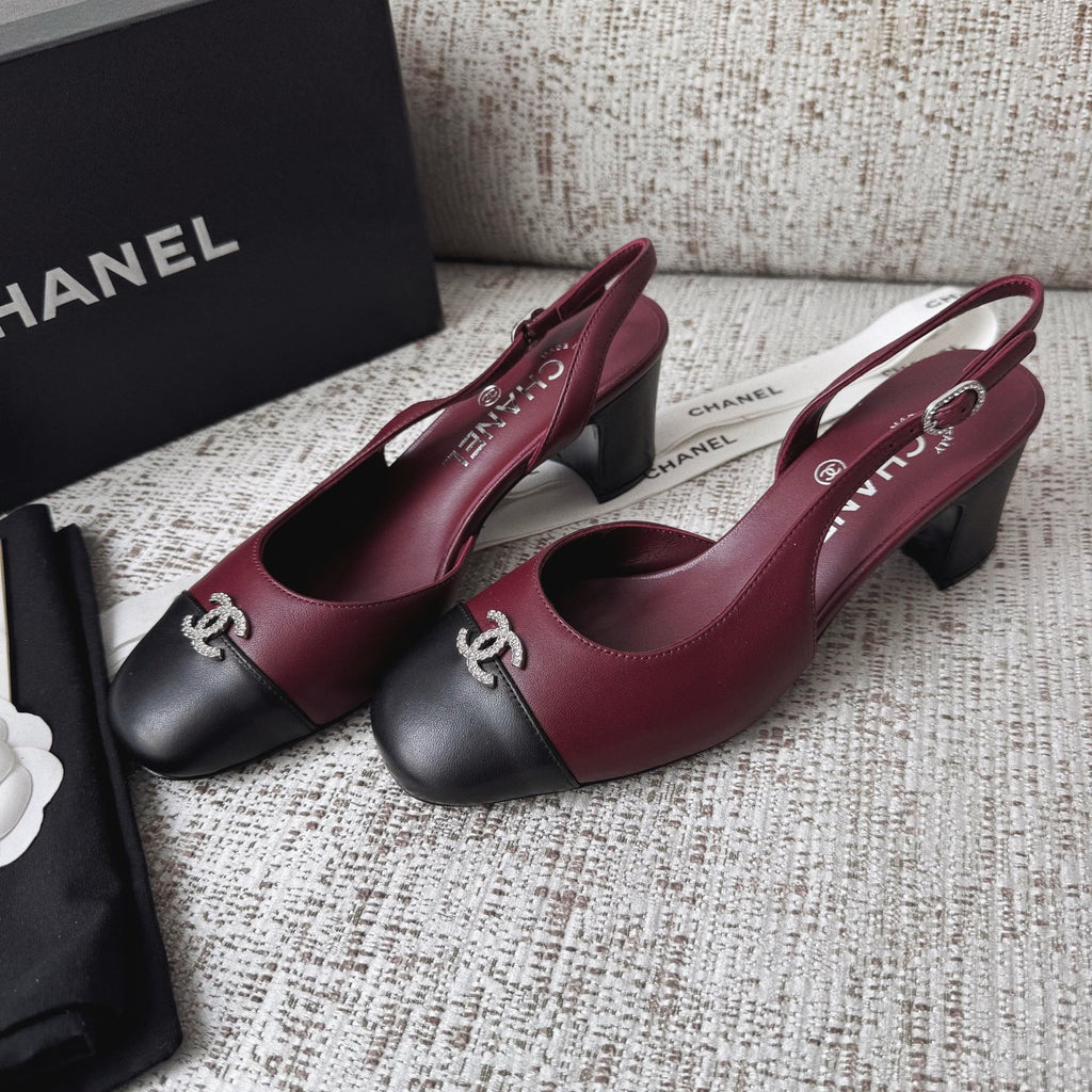 Chanel Cc Diamond Logo Lambskin High Heel Sandals #336670