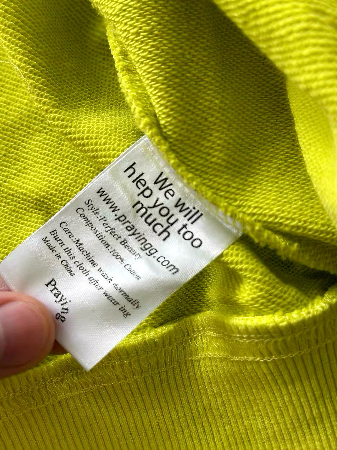 Praying Men's Fall And Winter Fluorescent Yellow Lifeguard Print Subculture Tide Zipper Hoodie Sweatshirt Ngvp #2621