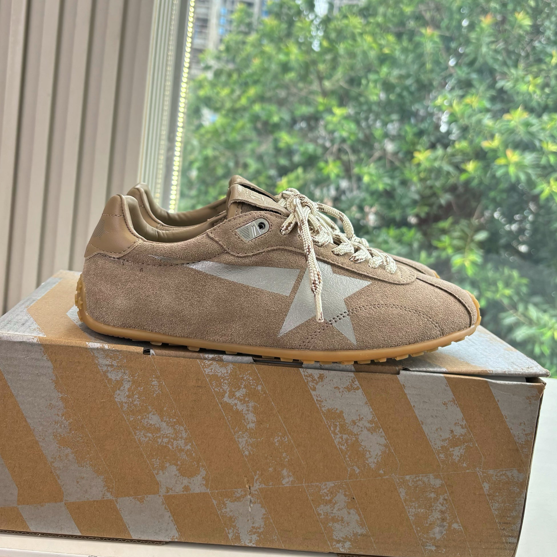 Golden Goose Women's Spring/Fall Fashion Casual Round Toe Lace Up Leather Suede Low Top Flat Slip On Sneakers Shoes #78915