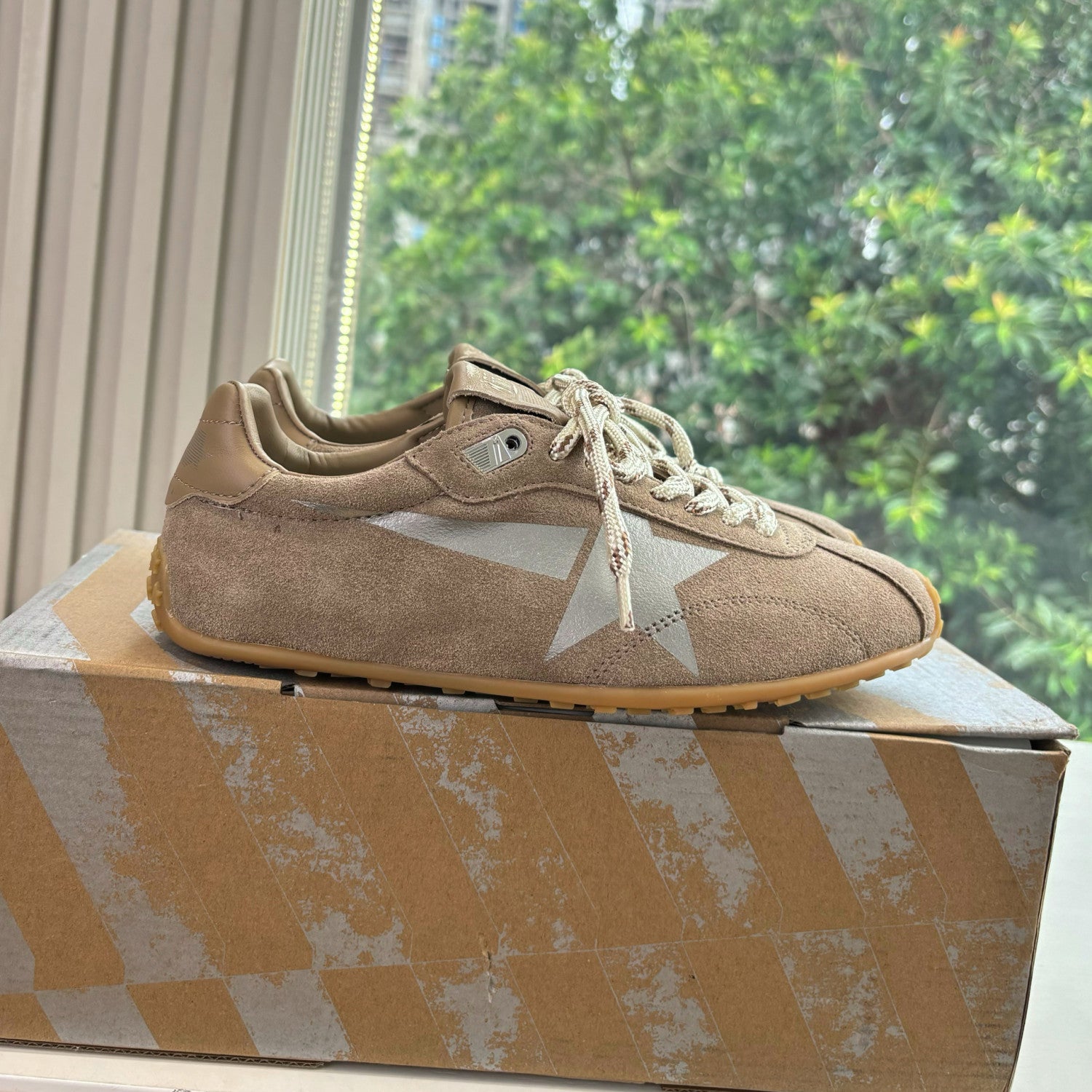 Golden Goose Women's Spring/Fall Fashion Casual Round Toe Lace Up Leather Suede Low Top Flat Slip On Sneakers Shoes #78915