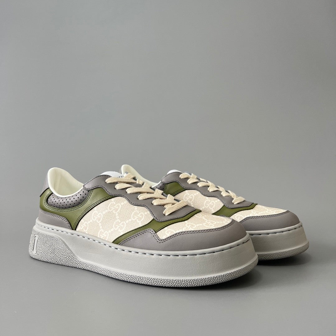 Gucci Chunky BGG Black And White Panda Biscuit Shoes Couple Model Cowhide Stitching GG Embossed Cowhide #332565