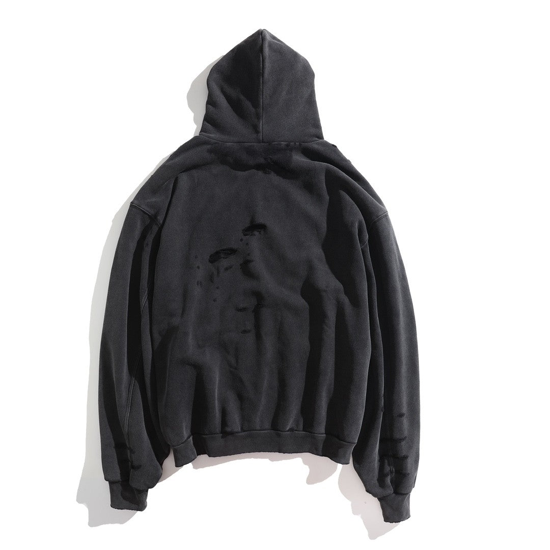 Balenciaga Men's And Women's Spring/Fall Fashion Casual Solid Color Letter Print Hooded Zipper and Hooded Pullover Long Sleeve Sweatshirt Jacket #78935