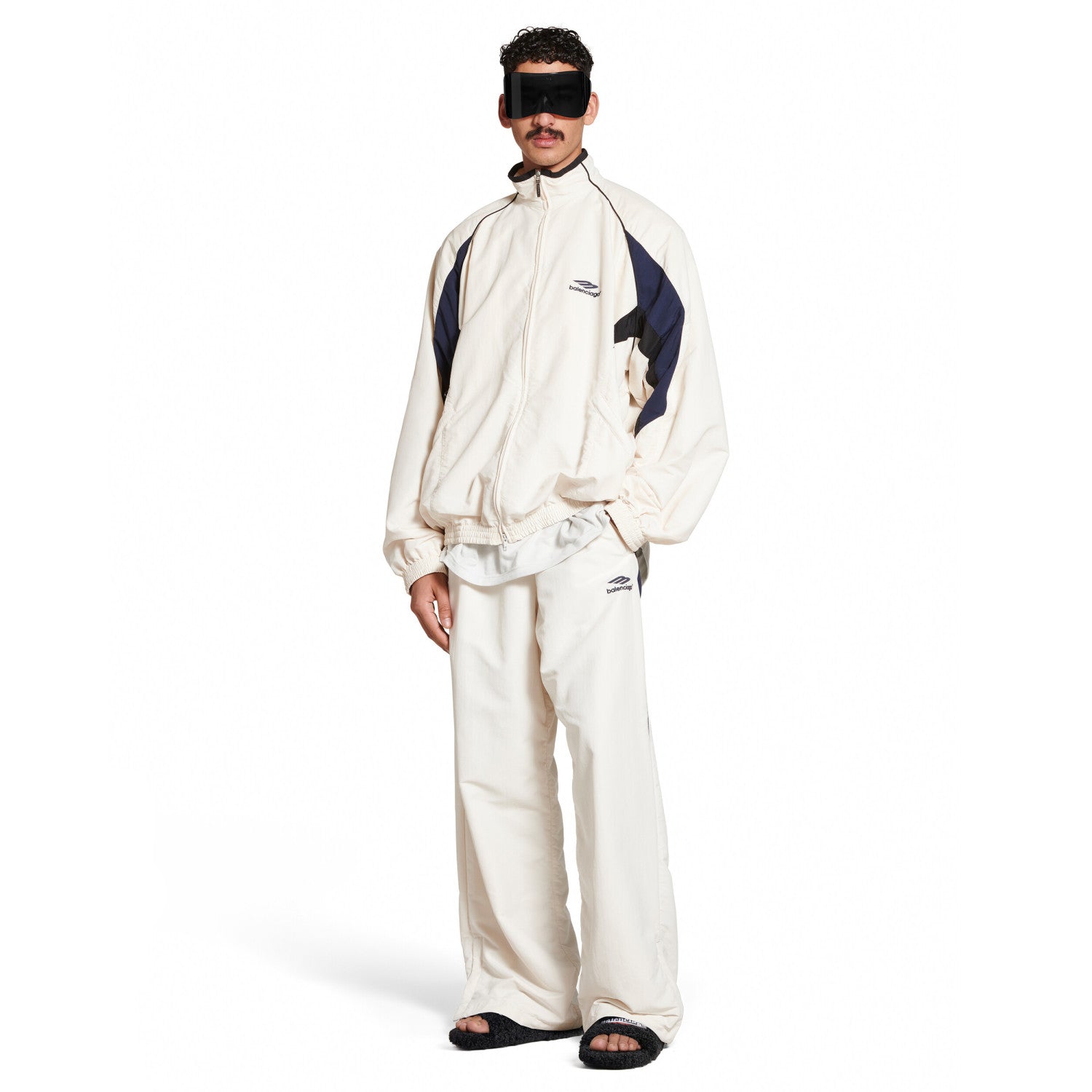 Balenciaga Men's Spring/Autumn Solid Color Zipper Long Sleeve Sports Jacket and Casual Sports Pants Set Suit #77897