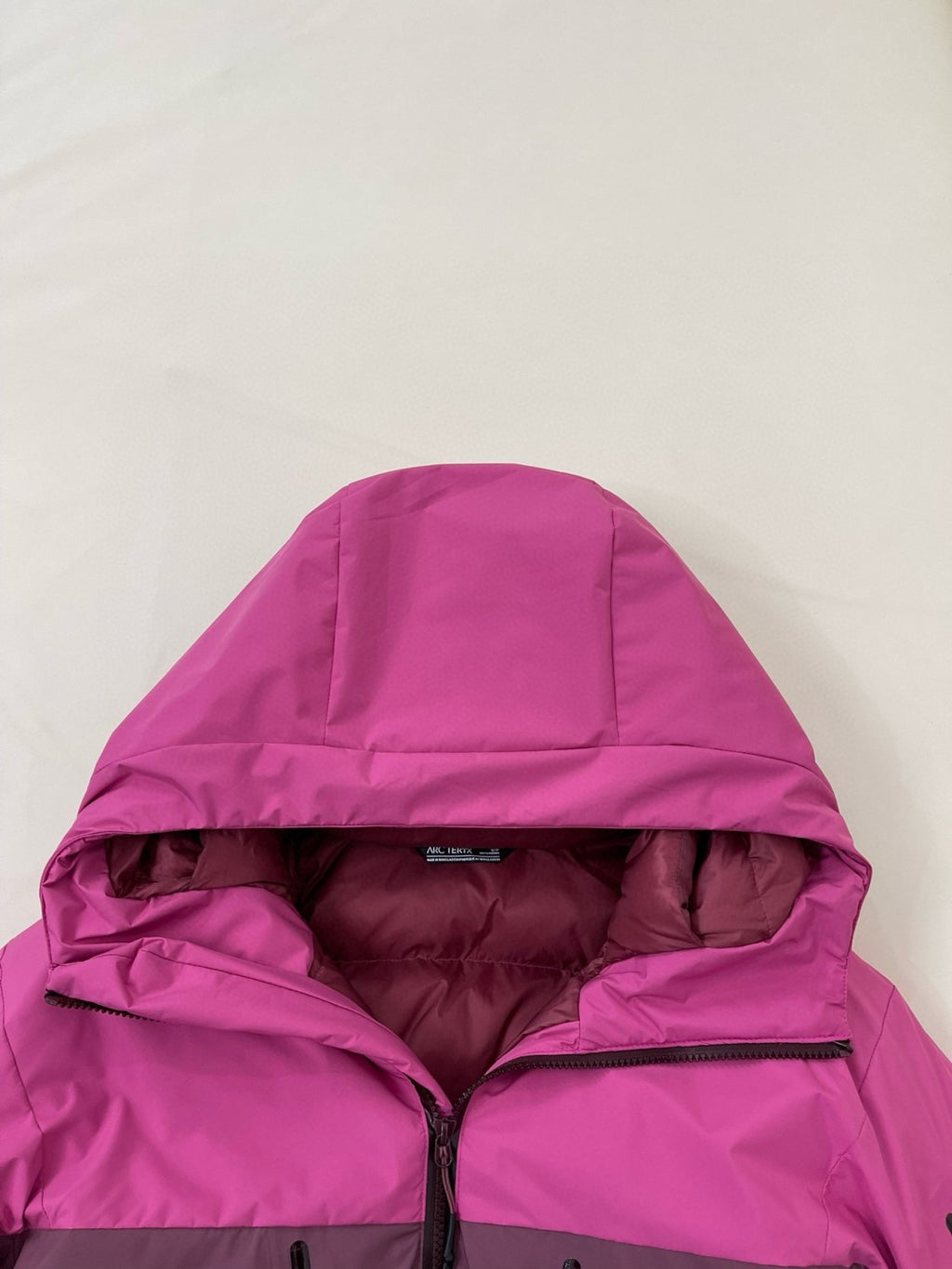 Arcteryx Men's Women's Colorblocking Autumn And Winter Even Hard Shell Hooded Puffer Down Jacket Long Sleeve Loose Jacket Coat Ngvp #9533