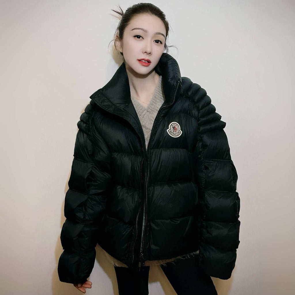 Moncler Men's And Women's Models Winter Black Zip Dofa Short Puffer Down Jacket #97543