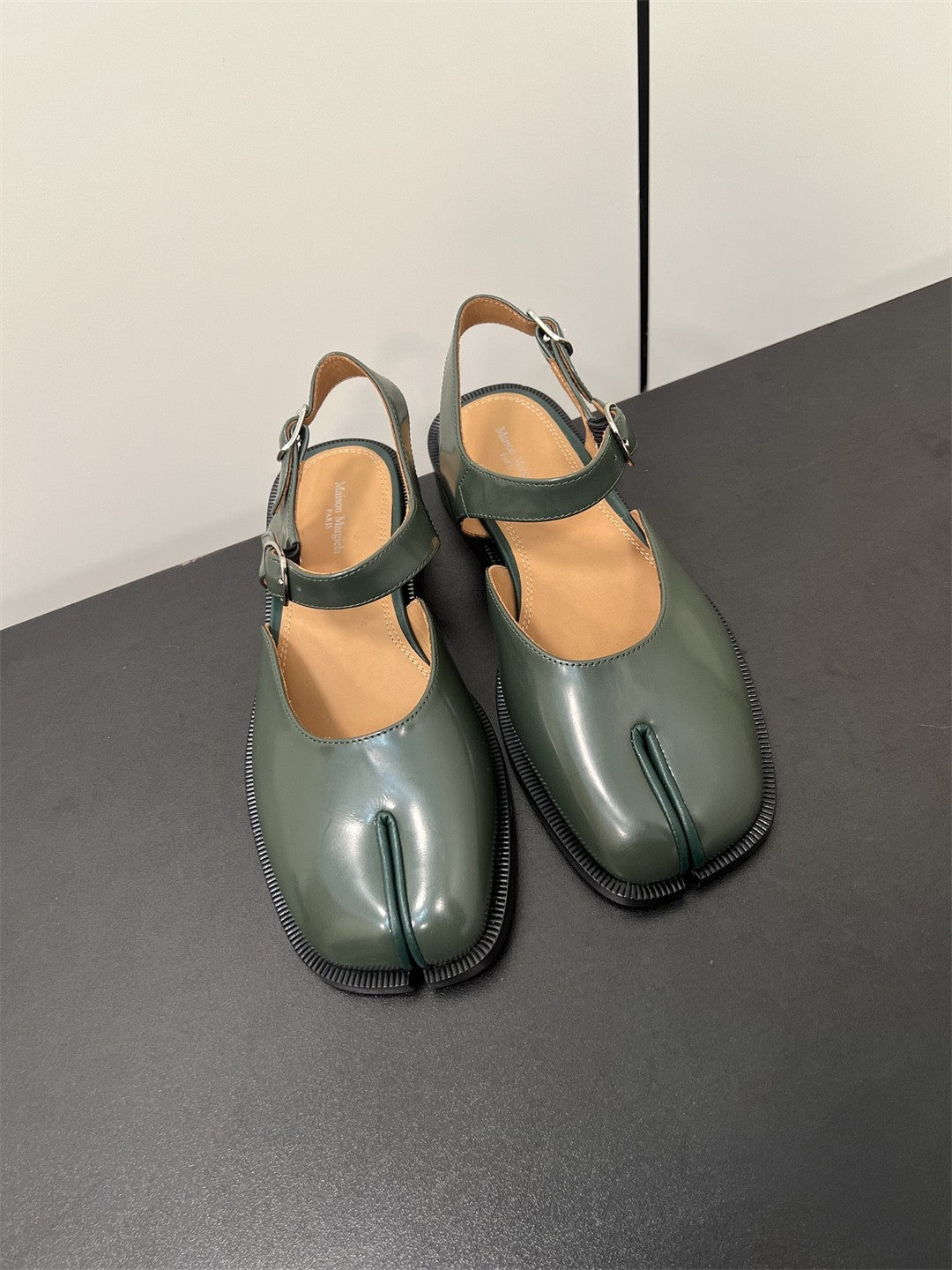 Maison Margiela Tabi Sandals in Black #333695