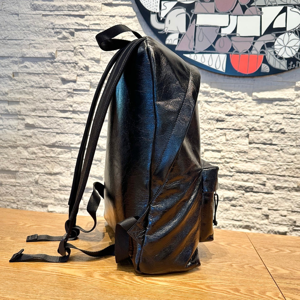 Balenciaga x Automobili Lamborghini Explorer Men's Solid Color Letter Print Oil Wax Leather Book Bag Backpack Bags #78129