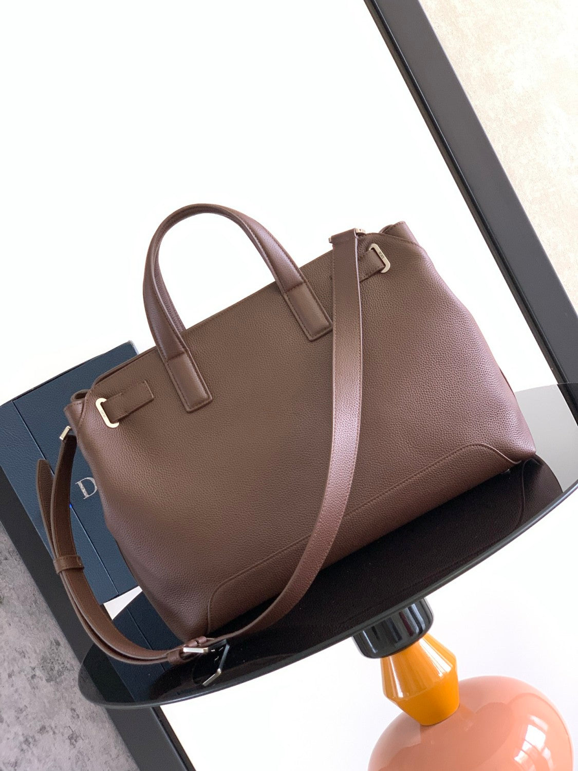 Dior Medium Normandie Handbag Men's And Women's Fashion Luxury Cowhide Crossbody Bag Solid Color Elegant Clutch Bags 1LLSH260KEN_H720 #81394