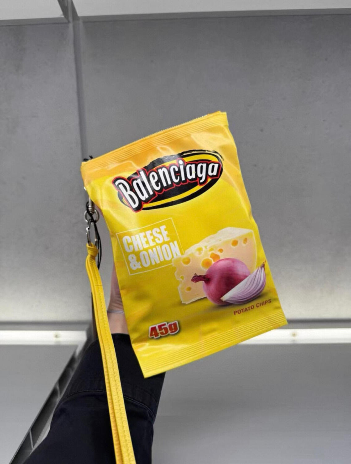 Chips Balenciaga Pure Color Cowhide Leather Zipper Tote Clutch Bag Cell Phone Bags #76198