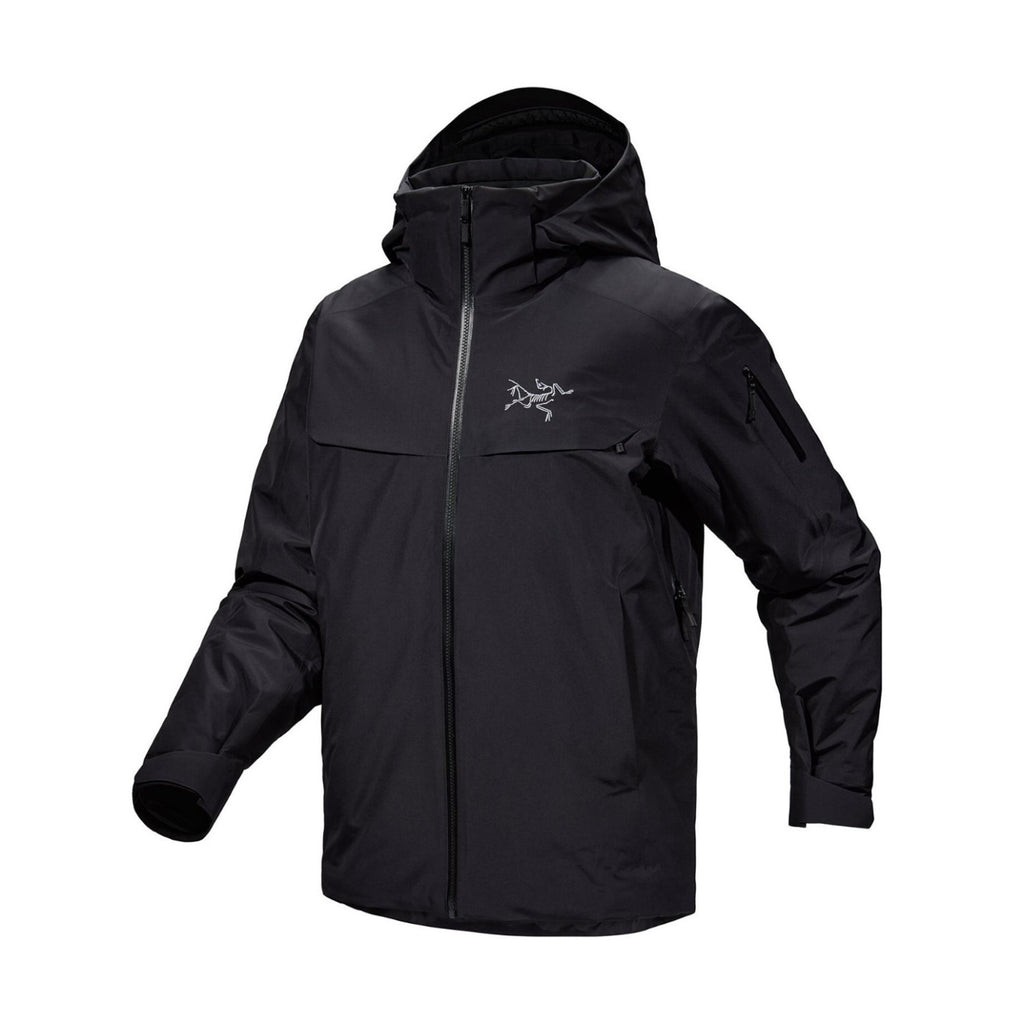 Arcteryx Men's Autumn And Winter Solid Color Zipper Waterproof Windproof Long-Sleeved Hooded Puffer Down Jacket #74124