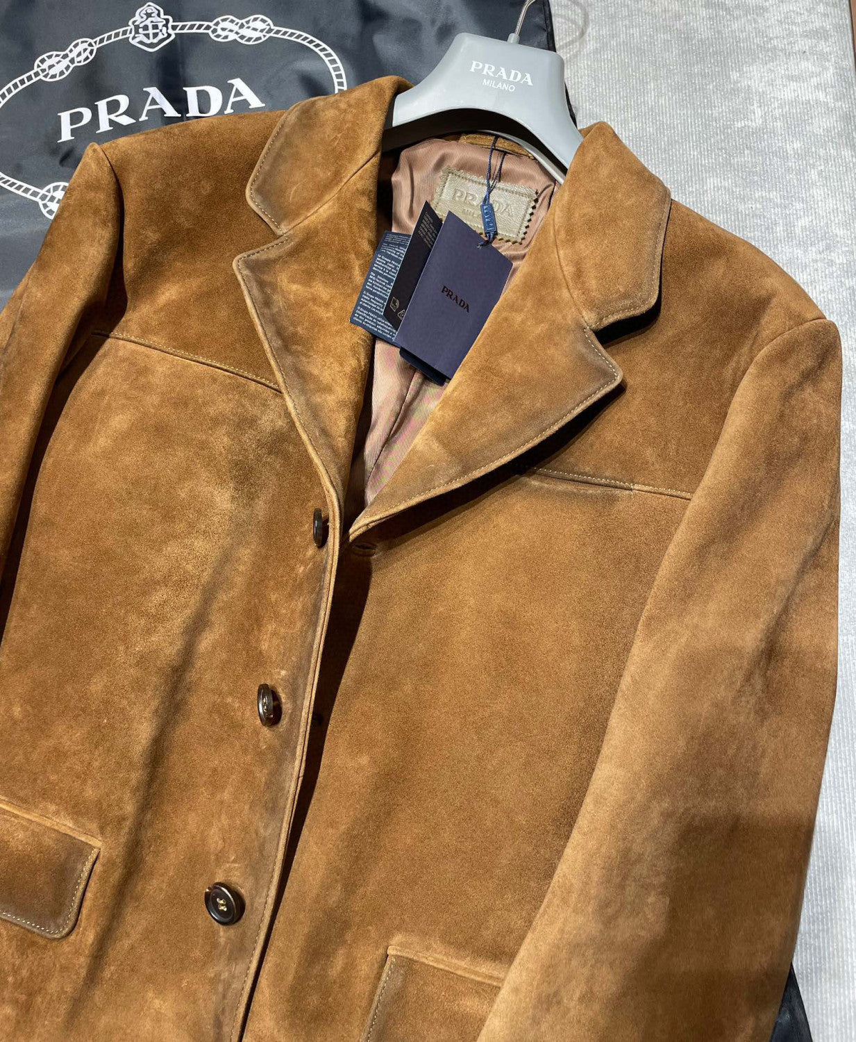 Prada Men's Single Breasted Vintage Jacket Ngvp #6745