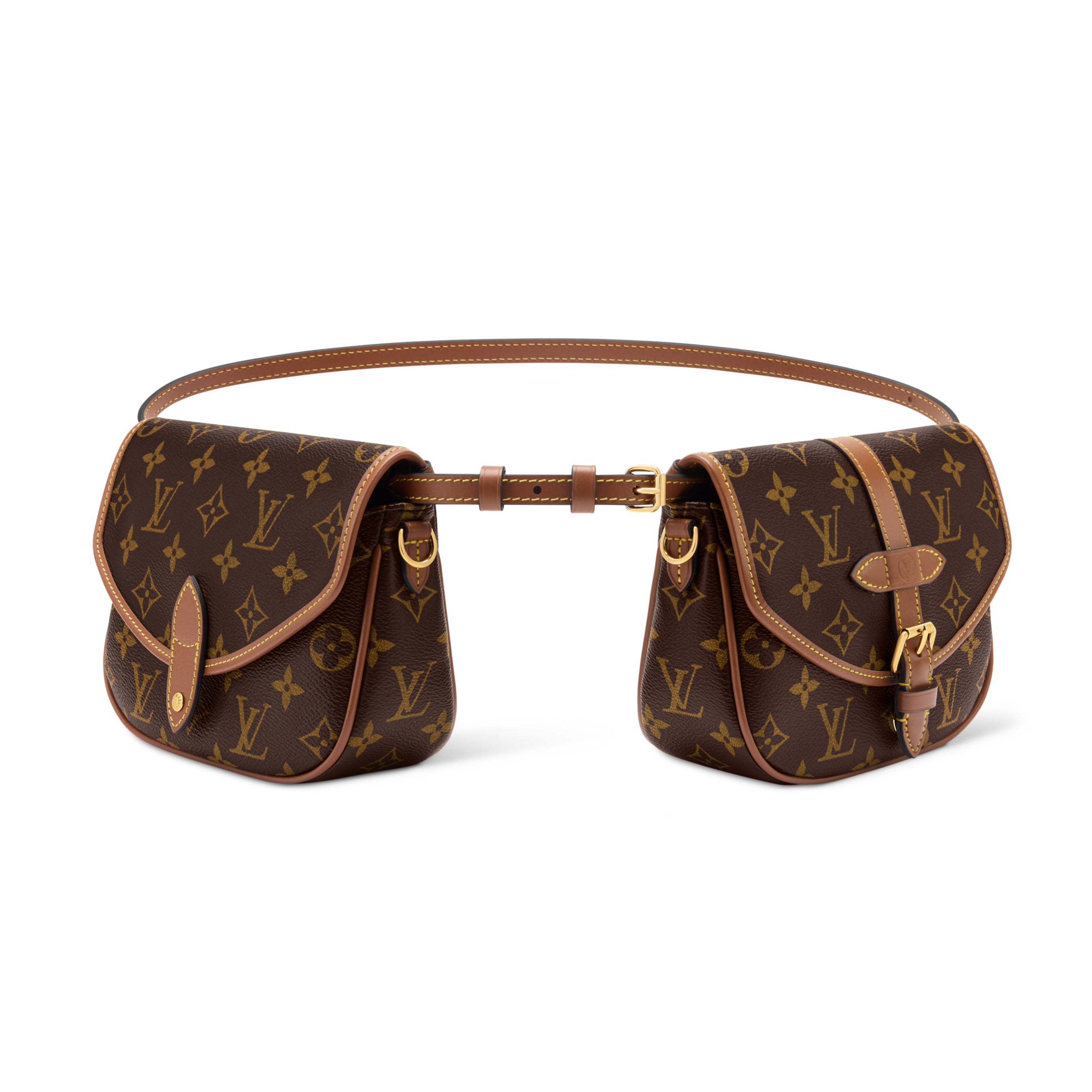 Louis Vuitton DUO BB Women's Fashion Classic Print Adjustable Strap Metal Hardware Single Compartment Crossbody Waist Bag Bags M26592 #78639