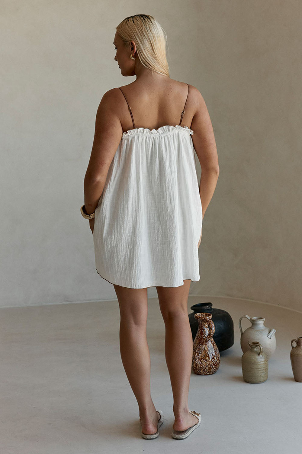 Evelia Dress - White