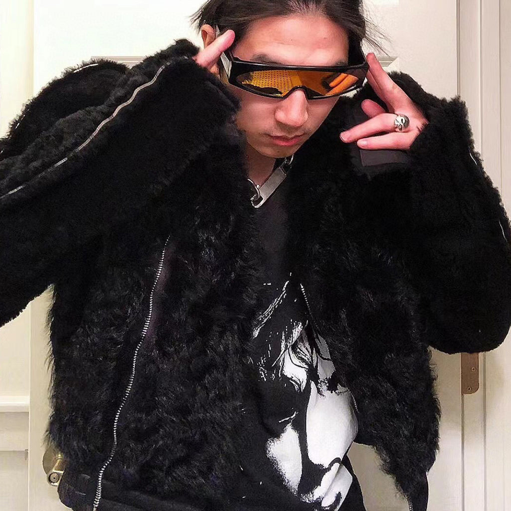 Rick Owens Fur Long Sleeve Jacket Ngvp #6659