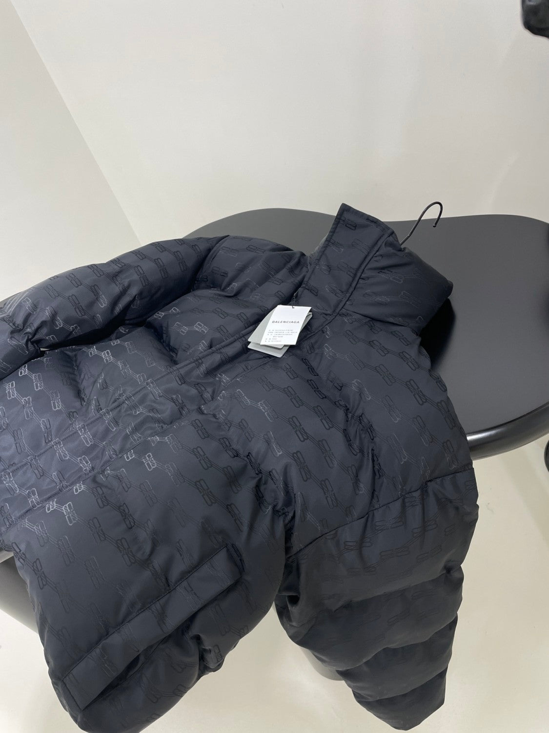 Balenciaga Men's Women's Autumn And Winter Standing Collar Solid Color Zipper Long Sleeve Puffer Down Jacket #73316
