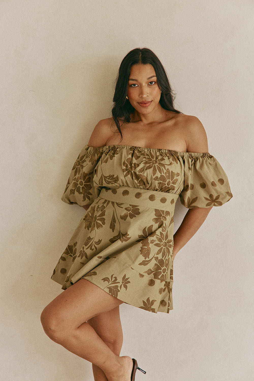 Xana Dress - Ancienne Green