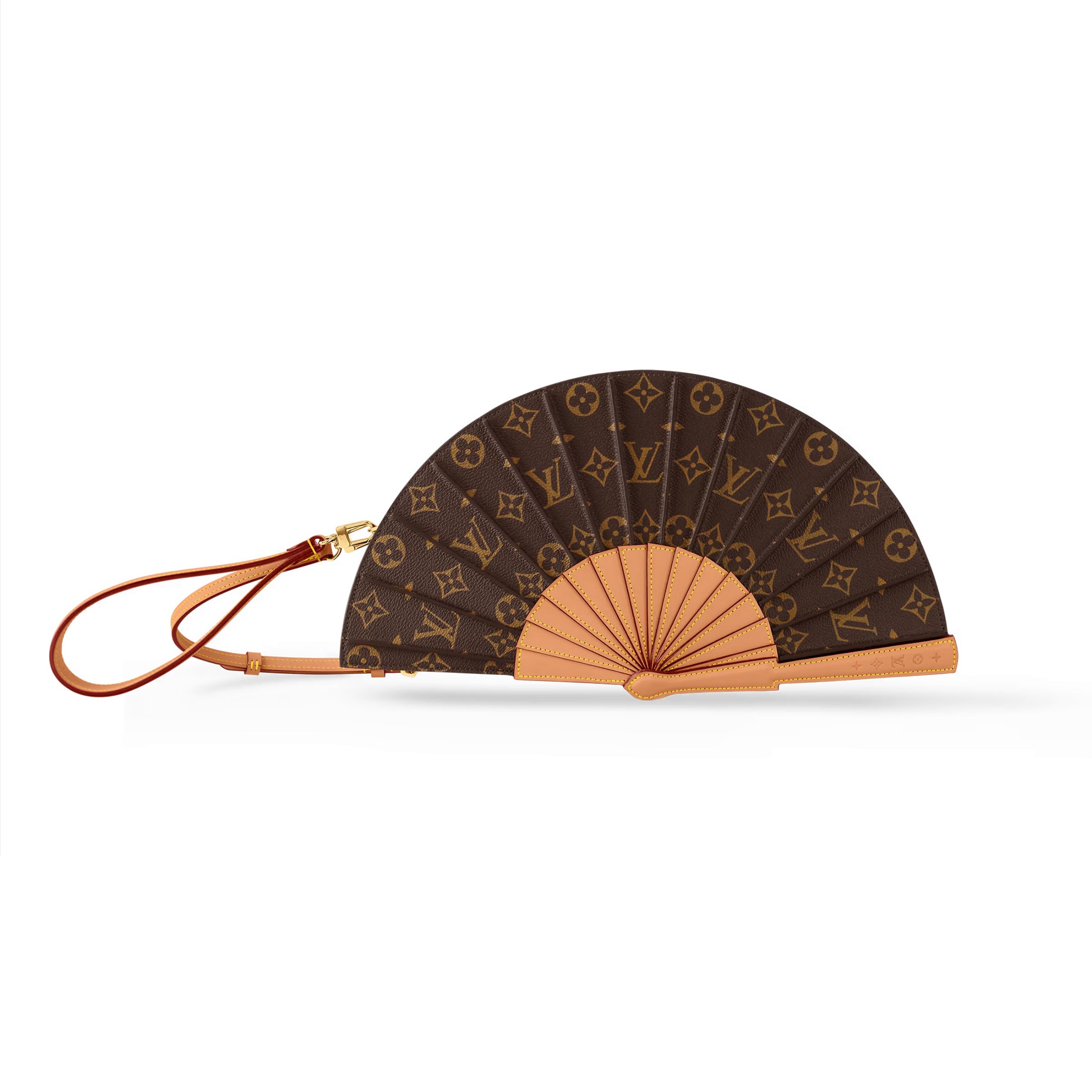Louis Vuitton Lv Fan Handbag Monogram Canvas Men's Women's Summer Trendy Temperament Clutch  Bag Bags M14804 #81149