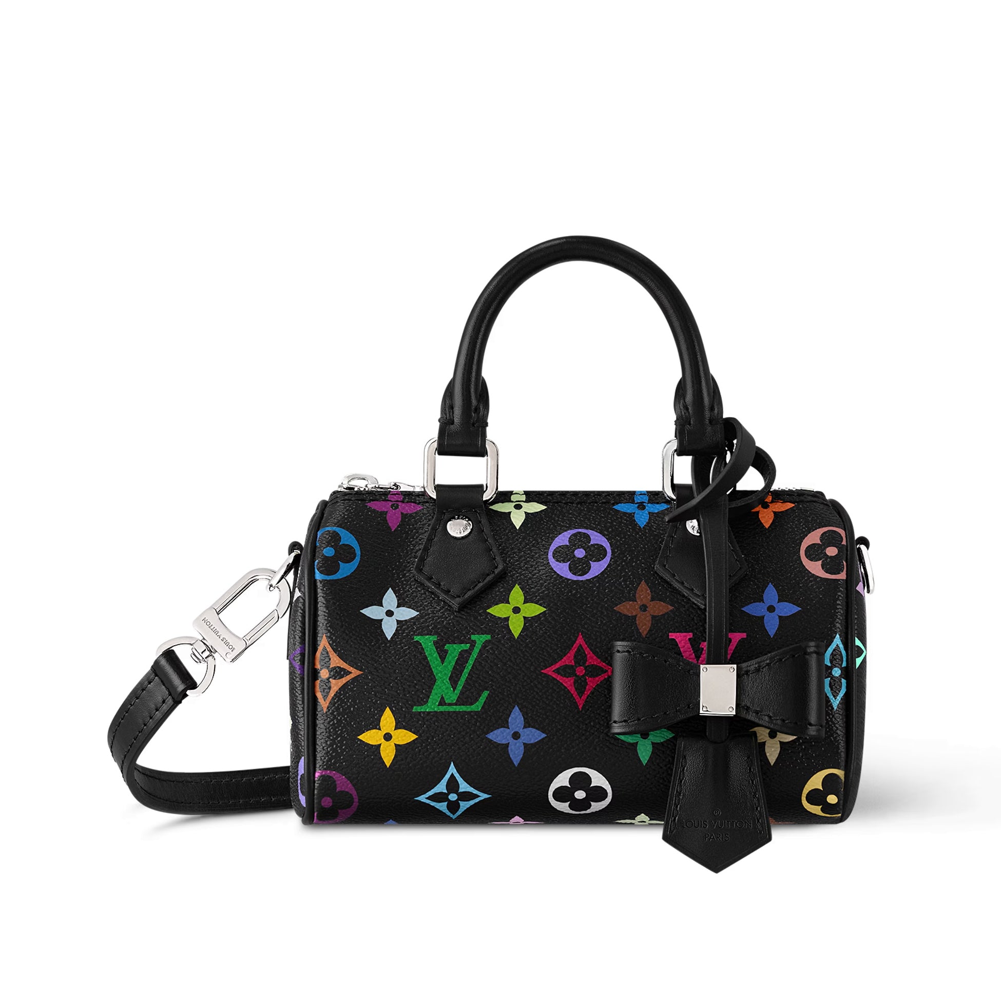 Louis Vuitton LV x TM Nano Speedy Women's Colorful Monogrammed Canvas Leather Tote Shoulder Bag Bags #76129