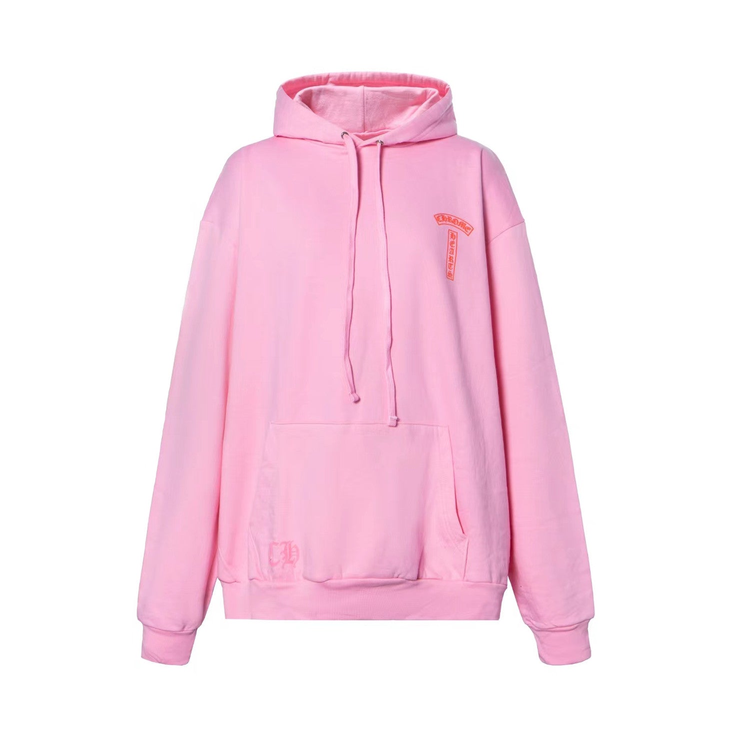 Chrome Hearts Men's and Women's Fall/Winter Fashion Casual Solid-Color Minimalist Sanskrit Letter Small Logo Print Hooded Zipper Sweatshirt Jacket #78517