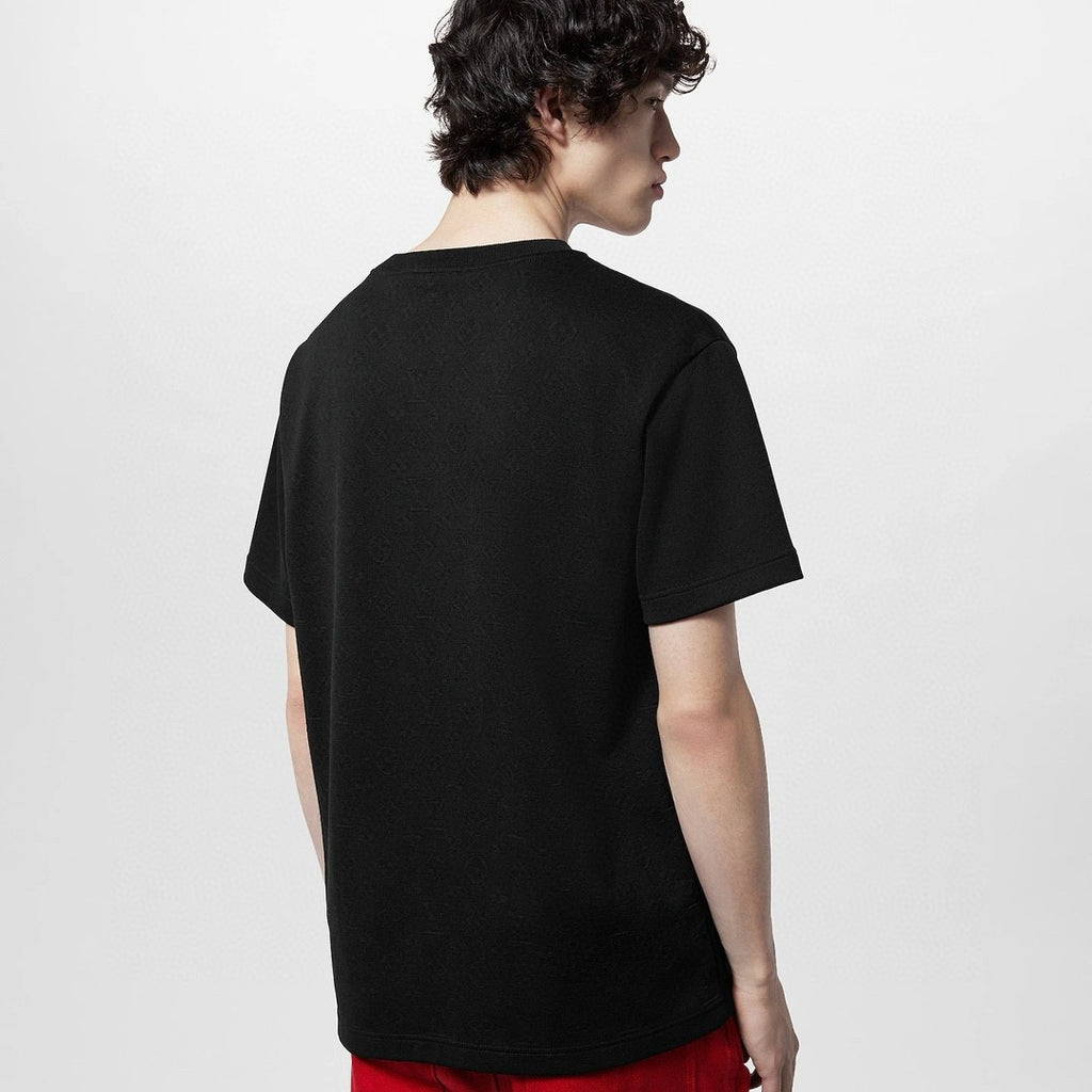 Louis Vuitton Men's Summer Solid Color Sleeve Cotton Round Neck Short Sleeve T-Shirt #76419