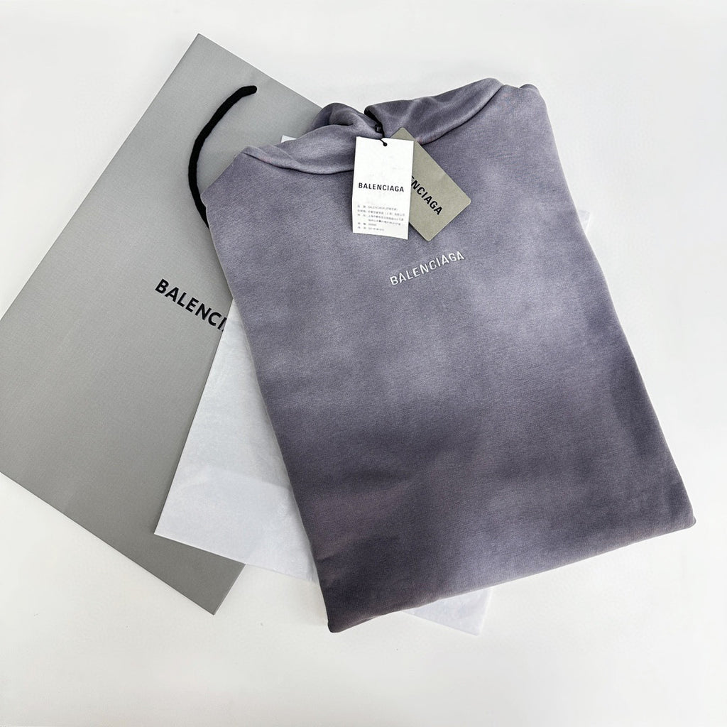 Balenciaga Washed Tie-Dye Hooded Sweatshirt Pullover #96232