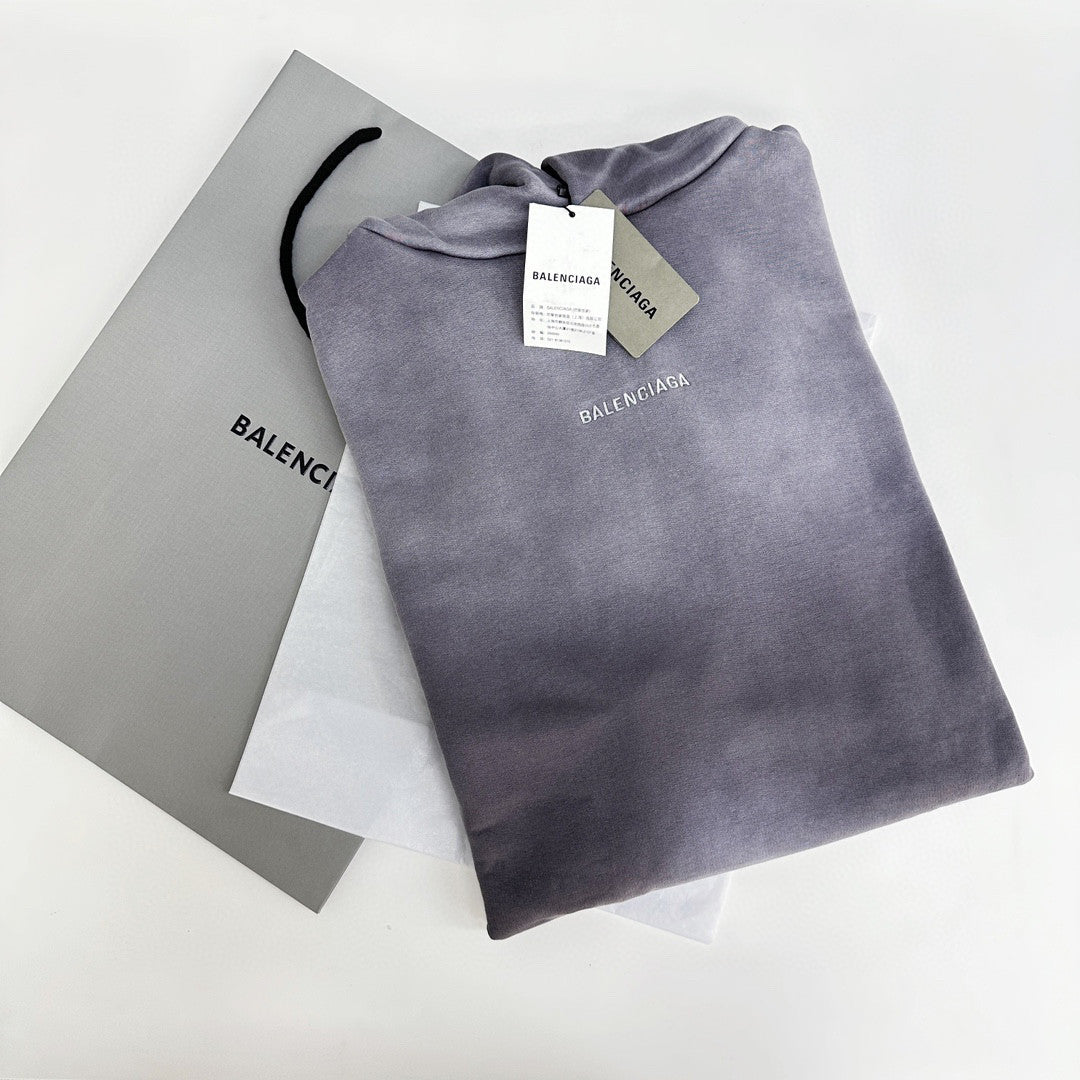 Balenciaga Washed Tie-Dye Hooded Sweatshirt Pullover #96232