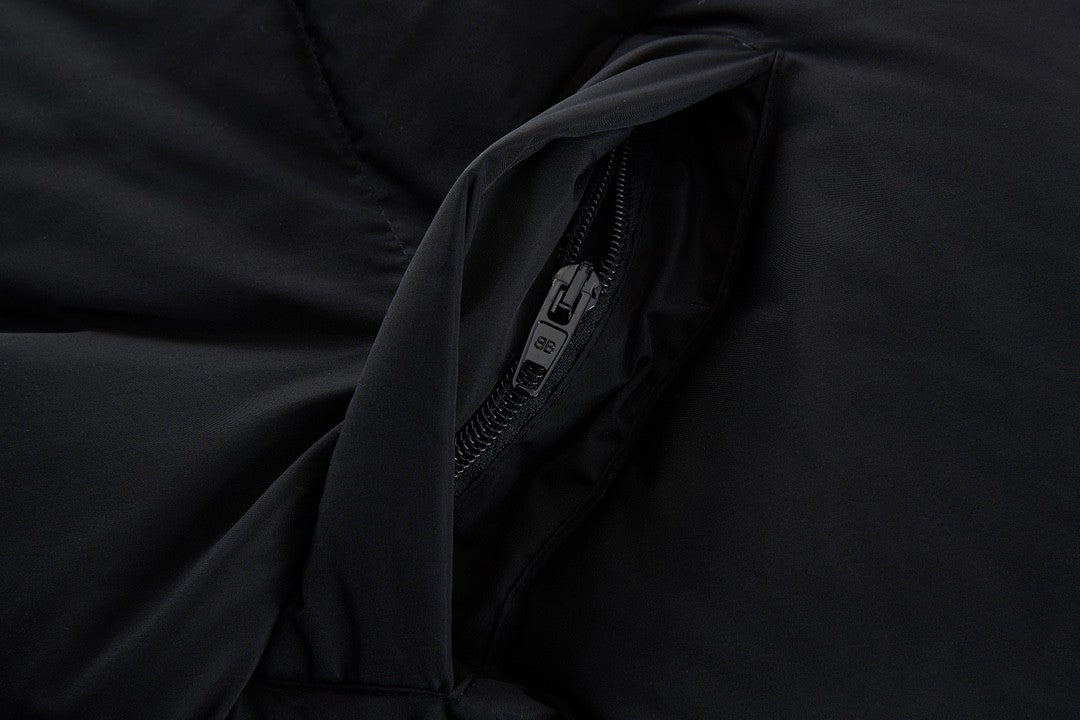 Balenciaga X Adidas Men's Winter Black Logo Print Stand Collar Puffer Down Jacket #73539