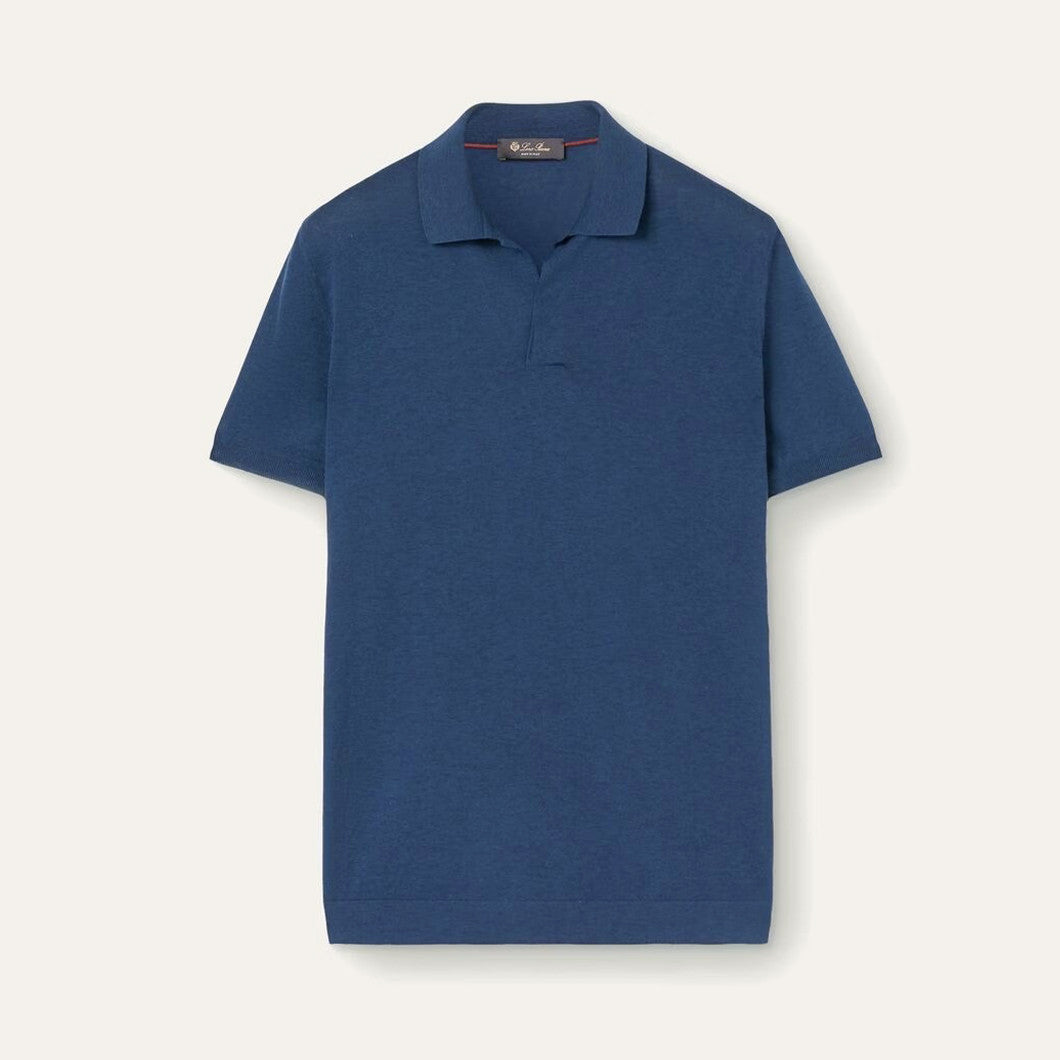 Loro Piana Men's Summer Solid Color Lapel Fit Ryome Short Sleeve Polo Shirt Ngvp #8214