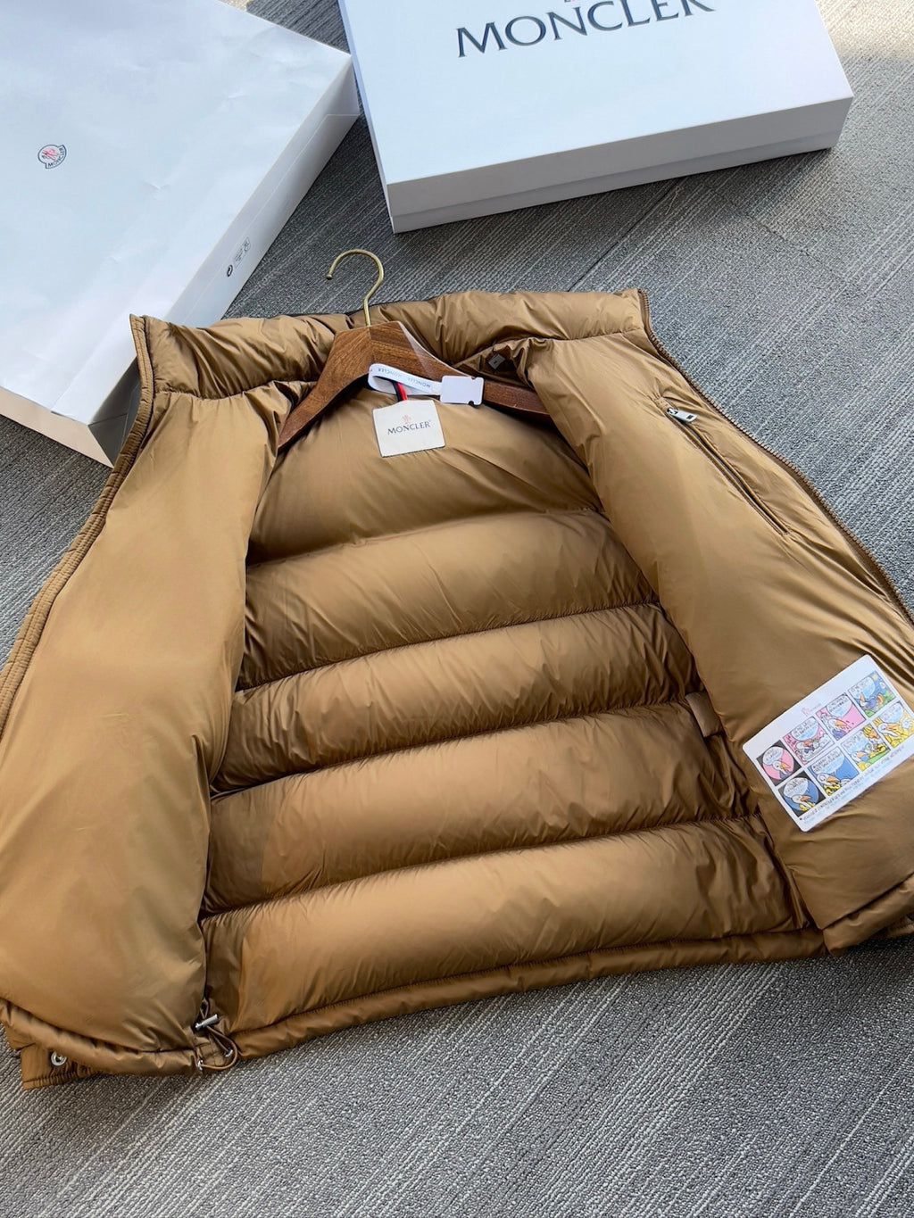 Moncler Beige Cheverny Suede Short Down Jacket Short Down Jackets #335922