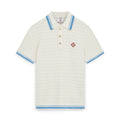 Casablanca Men's Fall/Winter Fashion Casual 100% Cotton Block Knit Polo Shirt T-Shirt #79414