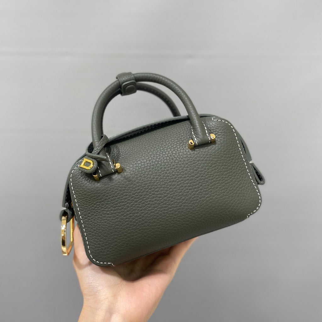 Delvaux Women's Solid Color Detachable Shoulder Strap Grained Calfskin Shoulder Handbag Bag Bags #76171