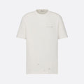 Dior Couture Relaxed-Fit T-Shirt Torn Short Sleeve Solid Colour #96329